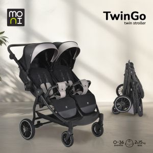 Количка за близнаци TwinGo Onyx