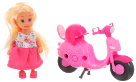 Кукла с кола и мотор, игрален комплект Belissa