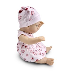Кукла 30 cm Bear & Baby с рокля розова LS1255-7