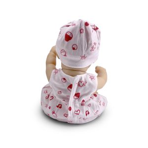 Кукла 30 cm Bear & Baby с рокля розова LS1255-7