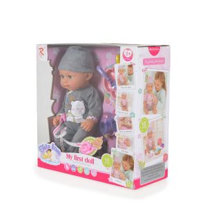 Кукла 31cm пишкаща с обувки,гърне,прибори 8280