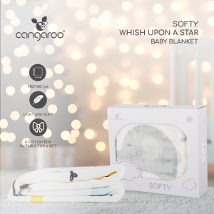 Одеяло 110/140 Softy Wish upon a star бял