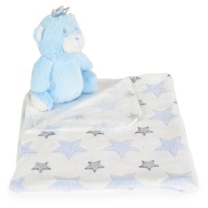 Бебешко одеяло 90/75 cm с играчка Blue Bear