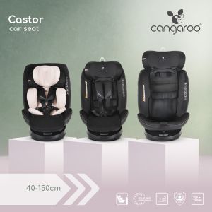 Стол за кола Castor 40-150см сив