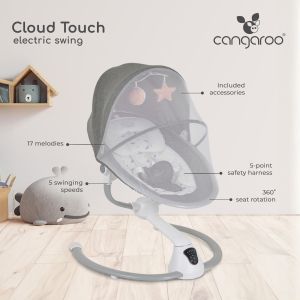 Електрическа люлка Cloud touch розов