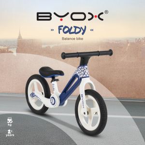 Велосипед балансиращ Foldy син