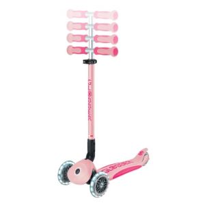 Сгъваема тротинетка DELUXE FLASH LIGHTS, розова