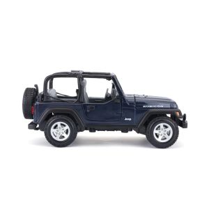 Метален джип Wrangler, С отварящи се врати, 1:27, Черен