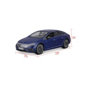 Метална кола MERCEDES-BENZ EQS, С отварящи се врати, 1:24