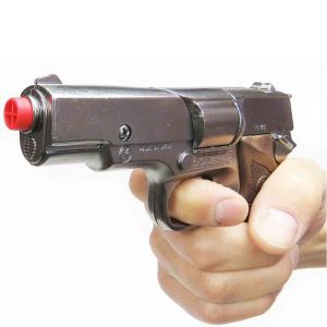 Детска полицейски пистолет, С капси, Метален