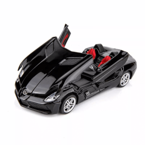 Метална количка Mercedes SLR, Със светлини и звуци, Черна