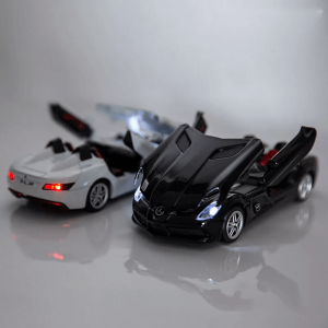 Метална количка Mercedes SLR, Със светлини и звуци, Черна