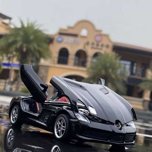 Метална количка Mercedes SLR, Със светлини и звуци, Черна