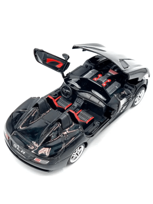 Метална количка Mercedes SLR, Със светлини и звуци, Черна