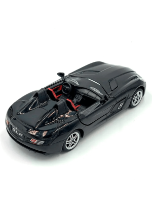 Метална количка Mercedes SLR, Със светлини и звуци, Черна