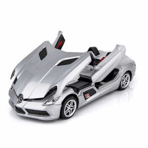 Метална количка Mercedes SLR, Със светлини и звуци, Сив