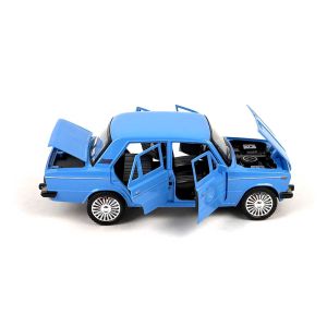 Метална кола Lada, Със светлини и звуци, Син, 1:18, Без опаковка