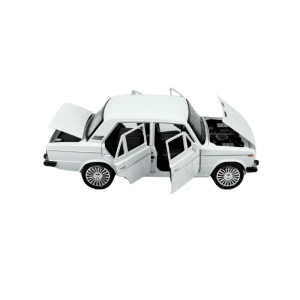 Метална кола Lada, Със светлини и звуци, Бял, 1:18, Без опаковка