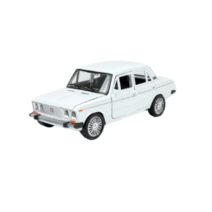 Метална кола Lada, Със светлини и звуци, Бял, 1:18, Без опаковка