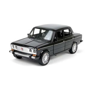 Метална кола Lada, Със светлини и звуци, Черен, 1:18, Без опаковка