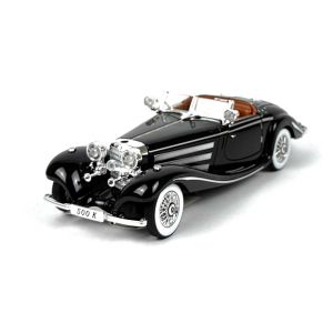 Метална кола Mercedes 500K, Черен, 1:24, Без опаковка