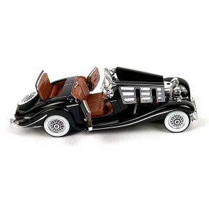 Метална кола Mercedes 500K, Черен, 1:24, Без опаковка