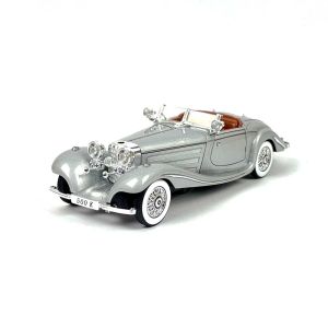Метална кола Mercedes 500K, Сив, 1:24, Без опаковка