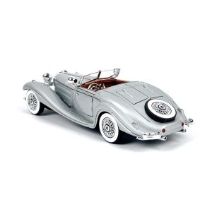 Метална кола Mercedes 500K, Сив, 1:24, Без опаковка