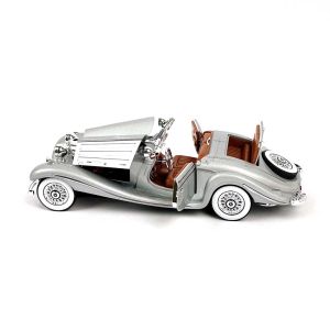 Метална кола Mercedes 500K, Сив, 1:24, Без опаковка