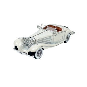 Метална кола Mercedes 500K, Бял, 1:24, Без опаковка