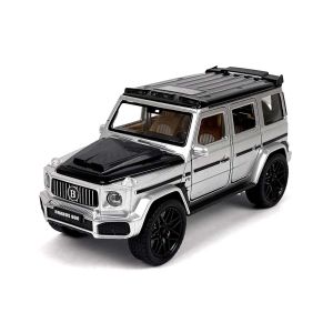 Метален джип, Mercedes G-class Brabus, 1:24, Сив, Без опаковка