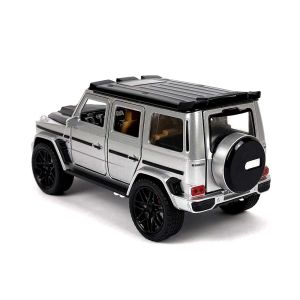 Метален джип, Mercedes G-class Brabus, 1:24, Сив, Без опаковка