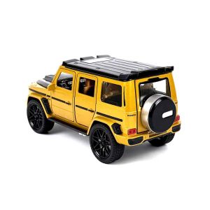 Метален джип, Mercedes G-class Brabus, 1:24, Жълт, Без опаковка