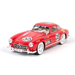 Метална кола Mercedes SL, Червен, 1:24, Без опаковка