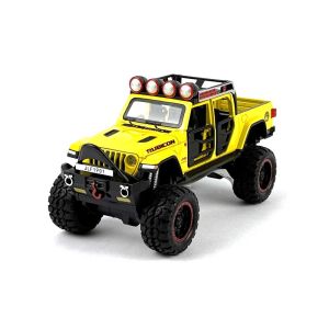 Метален джип, Jeep Rubicon Off-Road, 1:32, Жълт, Без опаковка