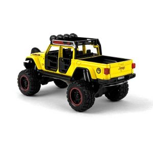Метален джип, Jeep Rubicon Off-Road, 1:32, Жълт, Без опаковка