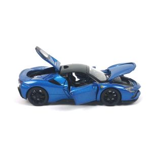 Метална кола Ferrari SF90 Stradale, Син, 1:32