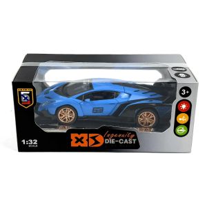 Метален автомобил, Lamborghini Sian, 1:32, Син