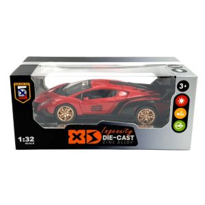 Метален автомобил, Lamborghini Sian, 1:32, Червен