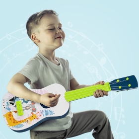 Детска китара с 4 метални струни, зелен