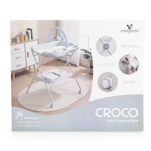 Мултифункционална маса за повиване Croco зелен