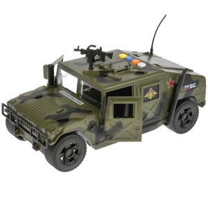Играчка Кола, Бронирана, Военна,  Със светлини и звук, 1:16