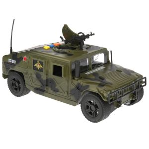 Играчка Кола, Бронирана, Военна,  Със светлини и звук, 1:16