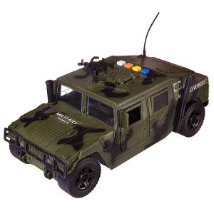 Играчка Кола, Бронирана, Военна,  Със светлини и звук, 1:16
