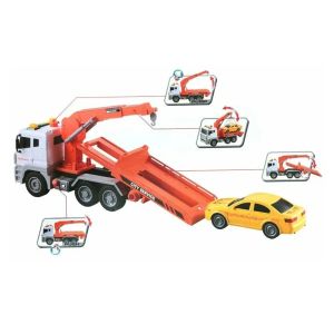 Играчка камион, Пътна помощ, 1:12, С количка, Светлини и Звук