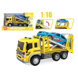 Детски камион автовоз, С кола, 1:16 мащаб
