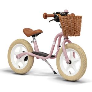 Баланс колело с кошничка PUKY LR 1L CLASSIC в ретро розов цвят