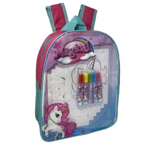 Раничка за момиче &quot;Unicorn&quot; с аксесоари за оцветяване