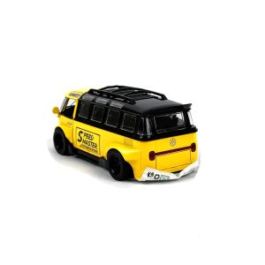 Метален автобус VW, С аксесоари, Жълт, Без опаковка