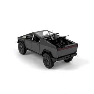 Метална кола Tesla Cybertruck, С ATV, Светлини, Звук, Черен, Без опаковка